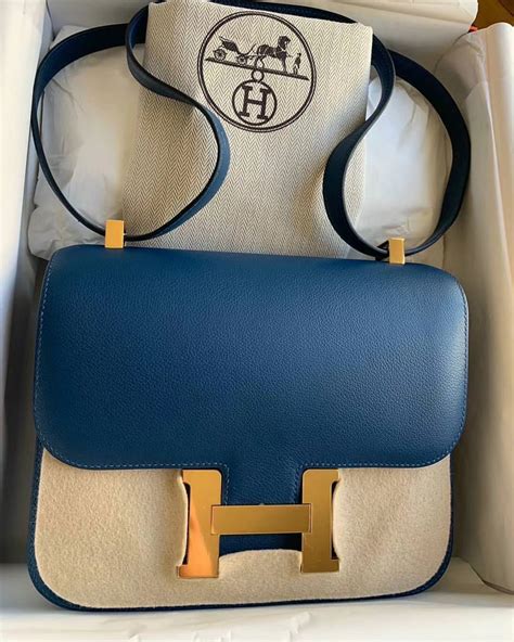 hermes deep blue constance|HERMES Evercolor Constance 24 Deep Bleu.